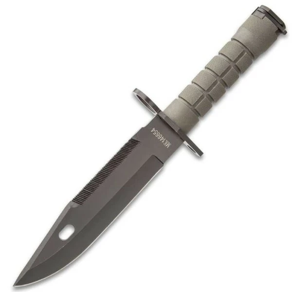 12" Survival Knife Army Green Black M-9 Bayonet 5 12" Survival Knife Army Green Black M-9 Bayonet - Image 3