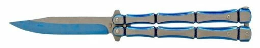 5" Blue Bones Heavy Butterfly Knife Clip Point Balisong 2 5" Blue Bones Heavy Butterfly Knife Clip Point Balisong -DIRECT KNIFE SALES 5 Blue Bones Heavy Butterfly Knife Clip Point Balisong.600