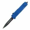 6.75" Mini Ranger OTF Blue Automatic Knife Titanium Damascus Dagger -DIRECT KNIFE SALES 6 Mini Ranger OTF Blue Automatic Knife Titanium Damascus Dagger.600