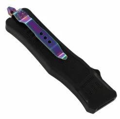 7" Damascus Delta Force D/A OTF Black Automatic Knife Rainbow Dagger -DIRECT KNIFE SALES 7 Damascus Delta Force DA OTF Black Automatic Knife Rainbow Dagger 1.600