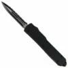 8.25" Tarantula Black D/A OTF Automatic Knife Black Dagger Serrated -DIRECT KNIFE SALES 8 Midnight Black DA OTF Automatic Knife Black Dagger Serrated.600
