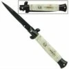 9.5" Black Pearl Stiletto Automatic Knife Side Opening 2 9.5" Black Pearl Stiletto Automatic Knife Side Opening -DIRECT KNIFE SALES 9 inch Stiletto Black Pearl Autoswitch Knife a155db2.600
