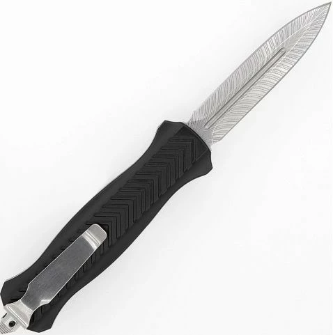 9.25" Slender Black D/A OTF Automatic Knife Dagger 4 9.25" Slender Black D/A OTF Automatic Knife Dagger - Image 2