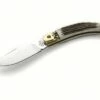 AGA Campolin Diana Brass Stag Horn Italian Leverlock Automatic Knife -DIRECT KNIFE SALES AGA Campolin Diana Brass Stag Horn Italian Leverlock Automatic Knife.600