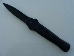 AKC ACE X-treme Black Italian Automatic Knife Black Dagger 7 AKC ACE X-treme Black Italian Automatic Knife Black Dagger -DIRECT KNIFE SALES AKC ACE X treme Black Italian Automatic Knife Black Dagger 1.600