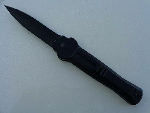 AKC ACE X-treme Black Italian Automatic Knife Black Dagger 4 AKC ACE X-treme Black Italian Automatic Knife Black Dagger - Image 2