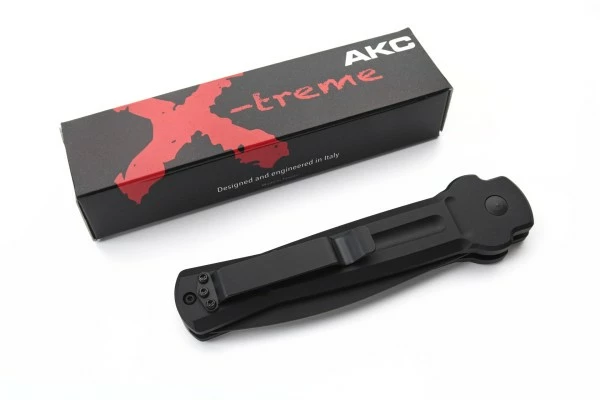 AKC ACE X-treme Black Italian Automatic Knife Black Dagger 6 AKC ACE X-treme Black Italian Automatic Knife Black Dagger - Image 4