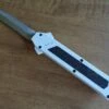 AKC F-16 White Grip D/A OTF Automatic Knife Satin Dagger -DIRECT KNIFE SALES AKC F 16 White Grip DA OTF Automatic Knife Satin Dagger.600