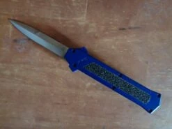 AKC F-16 D/A OTF Automatic Knife Blue Bayo -DIRECT KNIFE SALES AKC F16 DA OTF Automatic Knife Blue Bayo.600