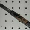 AKC Mini Concord Snakeskin Brown OTF Automatic Knife - Black/Flat Grind -DIRECT KNIFE SALES AKC Mini Concord Rattlesnake Skin Black Flat Grind Italian OTF Automatic Knife.600