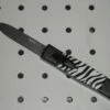 AKC Mini Zebra Concord D/A OTF Satin Flat Grind Automatic Knife -DIRECT KNIFE SALES AKC Mini Zebra Concord D A OTF Satin Flat Grind Automatic Knife.600