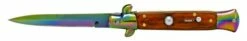 Affordable Wood Stiletto Automatic Knife Titanium Bayo -DIRECT KNIFE SALES Affordable Wood Stiletto Automatic Knife Titanium Bayo.600
