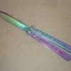 Balisong 9" Heavy Titanium Folding Butterfly Knife -DIRECT KNIFE SALES Balisong 9 Heavy Titanium Folding Butterfly Knife.600