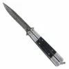 8.75" Butterfly Knife Black Balisong Damascus Bayo -DIRECT KNIFE SALES Balisong Black Bone Butterfly Knife Damascus.600