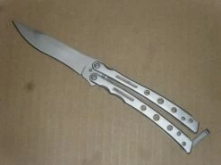 Butterfly 9" Balisong Folding Knife Satin Drop Point