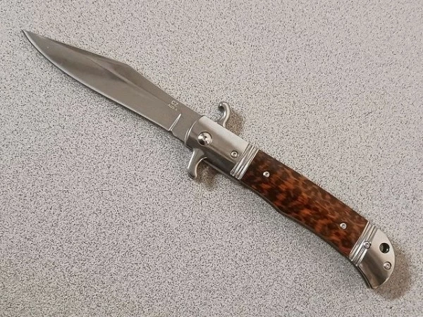 CZ Bolster Release Automatic Knife Snakewood 9 Inch 3 CZ Bolster Release Automatic Knife Snakewood 9 Inch