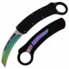 Covert Ops USA Black Karambit D/A OTF Automatic Knife Rainbow Blade -DIRECT KNIFE SALES Covert Ops Black Karambit DA OTF Automatic Knife Rainbow Blade.600
