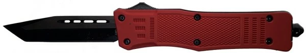 Cutting Edge Heretic Red D/A OTF Automatic Knife Tanto 3 Cutting Edge Heretic Red D/A OTF Automatic Knife Tanto
