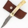 Damascus Camel Bone Lever Lock Automatic Knife File Work -DIRECT KNIFE SALES Damascus Camel Bone Lever Lock Automatic Knife File Work.600