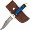 Damascus Ocean Wood Lever Lock Automatic Knife File Work -DIRECT KNIFE SALES Damascus Ocean Wood Lever Lock Automatic Knife File Work.600