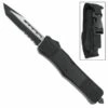 Delta Force D/A OTF Black Automatic Knife Two Tone Tanto Serrated -DIRECT KNIFE SALES Delta Force DA OTF Black Automatic Knife Two Tone Tanto Serrated.600
