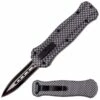 Demon Mini 5.5" Carbon Fiber D/A OTF Automatic Knife Two Tone Dagger -DIRECT KNIFE SALES Demon Mini 5.5 Carbon Fiber DA OTF Automatic Knife Two Tone Dagger 1.600