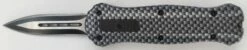 Demon Mini 5.5" Carbon Fiber D/A OTF Automatic Knife Two Tone Dagger -DIRECT KNIFE SALES Demon Mini 5.5 Carbon Fiber DA OTF Automatic Knife Two Tone Dagger.600