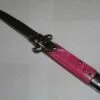 7.75" Economy Pink Leverlock Automatic Knife Bayo -DIRECT KNIFE SALES Economy Pink Leverlock Automatic Knife.600