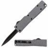 Firecracker 5" Carbon Fiber D/A OTF Automatic Knife Black Drop Point 1 Firecracker 5" Carbon Fiber D/A OTF Automatic Knife Black Drop Point -DIRECT KNIFE SALES Firecracker 5 Carbon Fiber DA OTF Automatic Knife Black Dagger.600