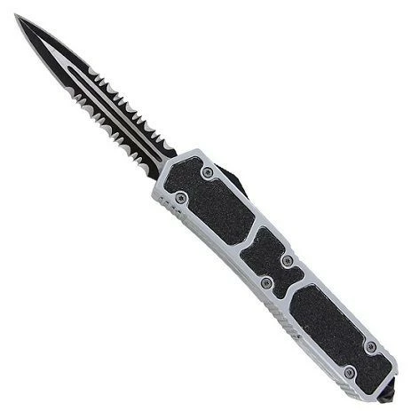 Fox Silver Tarantula D/A OTF Automatic Knife Black Dagger Serrated 3 Fox Silver Tarantula D/A OTF Automatic Knife Black Dagger Serrated