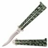 Heavy Butterfly Knife 9" Balisong Green Kriss -DIRECT KNIFE SALES Heavy Butterfly Knife 9 Balisong Green Kriss.600