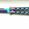 Heavy Duty 9" Balisong Rainbow Butterfly Knife -DIRECT KNIFE SALES Heavy Duty 9 Balisong Rainbow Butterfly Knife.600