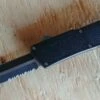 Lightning Black D/A OTF Automatic Knife Black Two Tone Dagger Serrated -DIRECT KNIFE SALES Lightning Black DA OTF Automatic Knife Black Two Tone Dagger Serrated.600