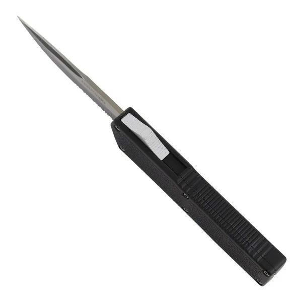 Lightning Model 3 Black D/A OTF Automatic Knife Two Tone Drop Point Serrated 5 Lightning Model 3 Black D/A OTF Automatic Knife Two Tone Drop Point Serrated - Image 3