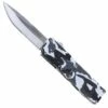 Lightning Model 3 Camo D/A OTF Automatic Knife Satin Drop Point Serrated -DIRECT KNIFE SALES Lightning Model 3 Camo DA OTF Automatic Knife Satin Drop Point Serrated.600