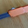 Lightning Orange D/A OTF Automatic Knife Two Tone Dagger Serrated -DIRECT KNIFE SALES Lightning Orange DA OTF Automatic Knife 2 Tone Dagger.600
