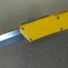 Lightning Yellow D/A OTF Automatic Knife Two Tone Drop Serrated -DIRECT KNIFE SALES Lightning Yellow DA OTF Automatic Knife Two Tone Drop Serrated.600