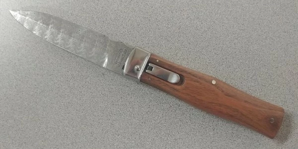 Mikov 241 Predator Palisander Wood Lever Lock Automatic Knife Damascus File Work Bayo 3 Mikov 241 Predator Palisander Wood Lever Lock Automatic Knife Damascus File Work Bayo