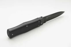 Mikov Black Switchblade Leverlock Automatic Knife Black Bayo -DIRECT KNIFE SALES Mikov Black Switchblade Leverlock Automatic Knife Black Bayo 3.600