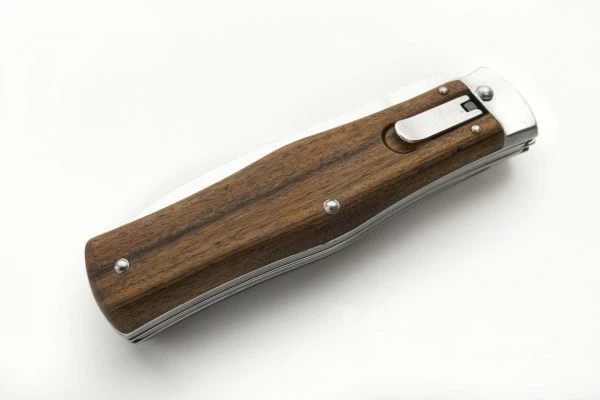 Mikov Predator 241 Wood Lever Lock Automatic Knife Satin Dagger Saw 5 Mikov Predator 241 Wood Lever Lock Automatic Knife Satin Dagger Saw - Image 3