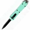 Mini Coffin 5" Teal D/A OTF Automatic Knife Black Dagger -DIRECT KNIFE SALES Mini Coffin 5 Teal DA OTF Automatic Knife Black Dagger.600