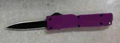 Mini Firecracker Purple D/A OTF Automatic Knife Black Dagger -DIRECT KNIFE SALES Mini Firecracker Purple DA OTF Automatic Knife Black Dagger.600