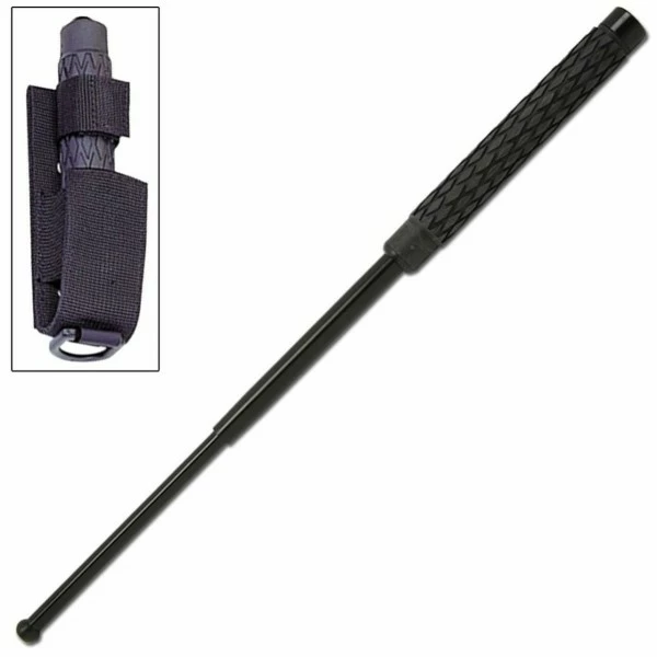 Police Expandable Steel Baton Black 21 Inch 3 Police Expandable Steel Baton Black 21 Inch