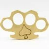 Spades 100% Pure Brass Knuckles Belt Buckle Paper Weight -DIRECT KNIFE SALES Spades 100 Pure Brass Knuckles Belt Buckle Paper Weight.600