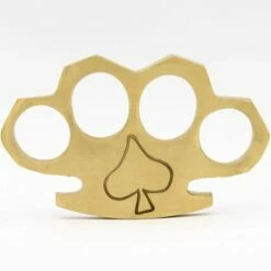 Spades 100% Pure Brass Knuckles Belt Buckle Paper Weight