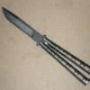 Balisong 9 Inch All Black Heavy Butterfly Knife -DIRECT KNIFE SALES Stealth Balisong 9 All Black Heavy Butterfly Knife.600