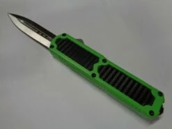 Titan Green Carbon D/A OTF Automatic Knife Satin Dagger