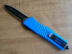 X-Mark Blue D/A OTF Automatic Knife Two Tone Dagger -DIRECT KNIFE SALES X Mark Blue DA OTF Automatic Knife Two Tone Dagger Clip.600