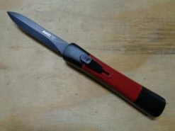 AKC Concord 8" Red D/A OTF Automatic Knife Black Dagger